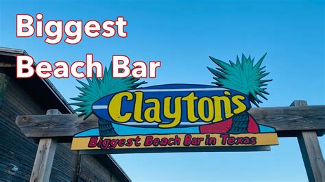 Clayton’s Biggest Beach Bar In Texas South Padre Island Youtube