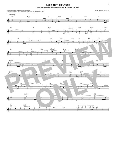 Alan Silvestri - Back To The Future (Theme) sheet music