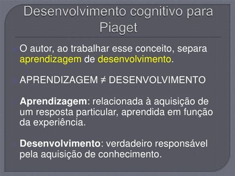 Fases Do Desenvolvimento Piaget