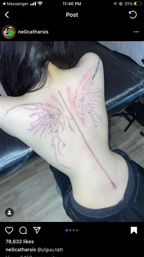 Elegant Spine Tattoos For Women