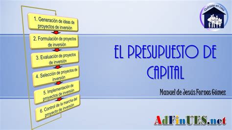 El Presupuesto De Capital Youtube