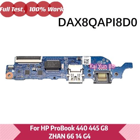 For Hp Probook 440 445 G8 Zhan 66 14 G4 Usb Ethernet Board Network Port Connector