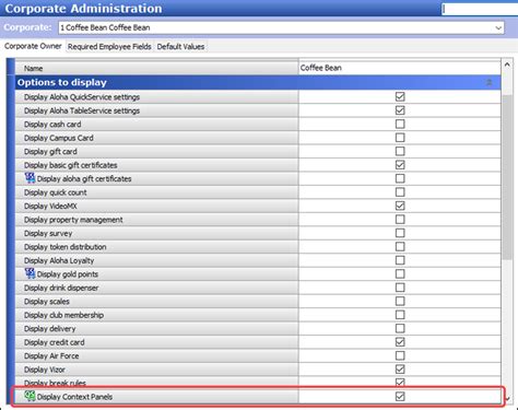 Aloha Pos Exposing Context Panels In The User Interface Ncr Docs