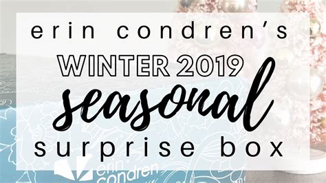 Winter 2019 Seasonal Surprise Box From Erin Condren Spoiler Alert