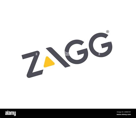 Zagg, rotated logo, white background Stock Photo - Alamy