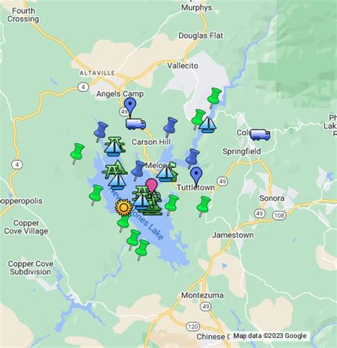 New Melones Lake Map - Adiana Klarrisa