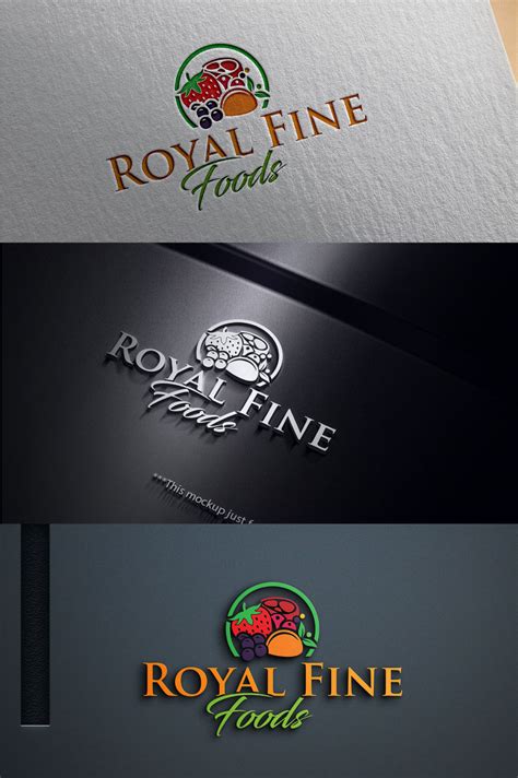 Elegant Playful Logo Design For Royal Fine Foods By Candance Mooree