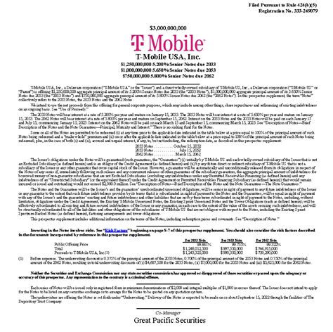 Gps Co Manages A Billion T Mobile Transaction Great Pacific Securities