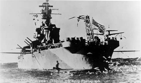 Uss Alabama Bb 60 From The Stern