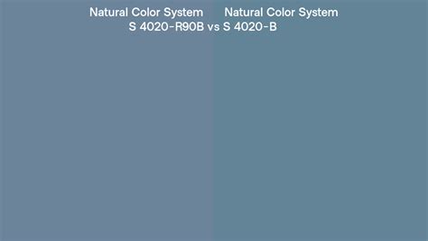 Natural Color System S 4020 R90B Vs S 4020 B Side By Side Comparison