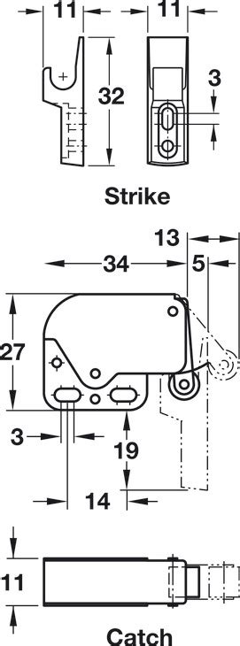 Mini Latch Automatic Spring Catch For Mini Latch Spring Catch Häfele