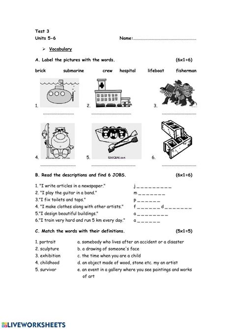 Test Units 5 6 Worksheet Live Worksheets