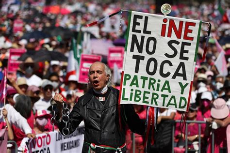 Mexicans Turn Out In Droves To Protest Electoral Overhaul See