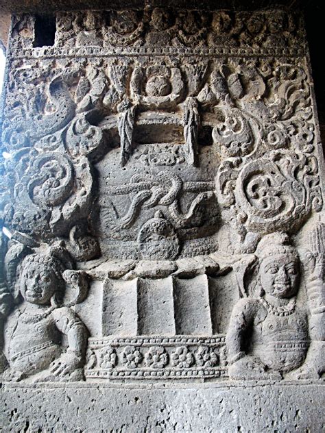 Stock Pictures: Ellora Temple Pillar Carvings