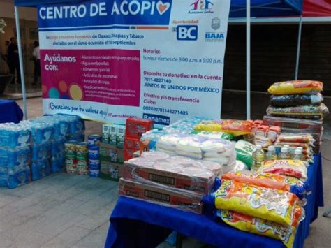 Dif Bc Abre Centros De Acopio Para Afectados Por Sismo