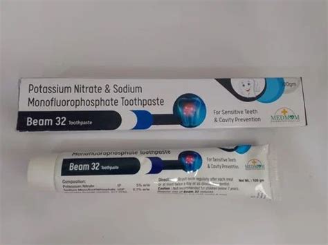 Potassium Nitrate Sodium Monofluorophosphate Toothpaste Packaging