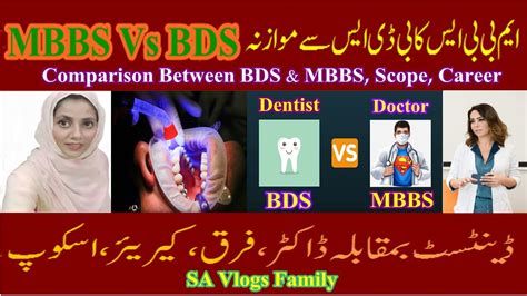 Mbbs Vs Bds Dentist Vs Doctor Medicine Or Dentistry Career Scope