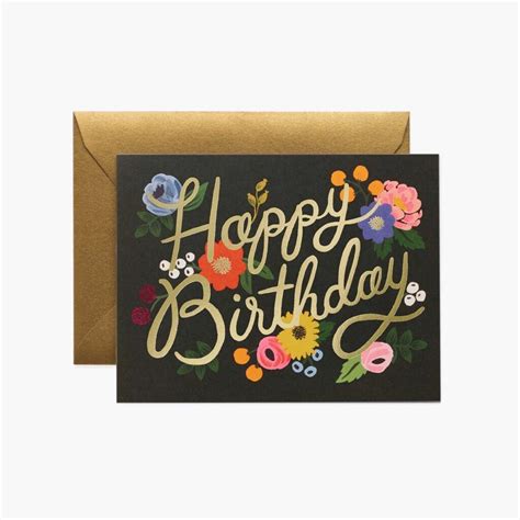 Postal Felicitaci N Cumplea Os Vintage Blossom Rifle Paper Pepa Paper