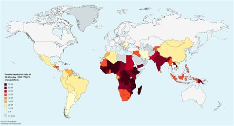 Poverty Map Of The World