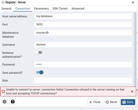 Postgresql Unable To Connect To Server Connection Failed Connection