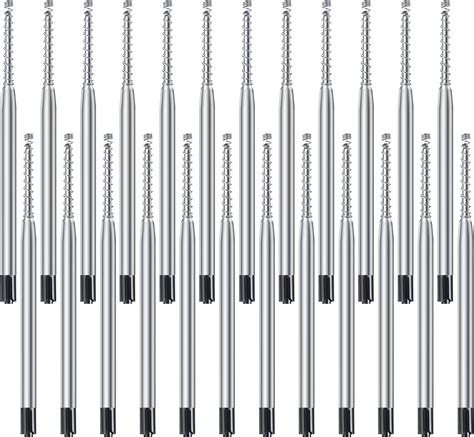 OSDUE 24 Set Replaceable Metal Ballpoint Pen Refills With Spring