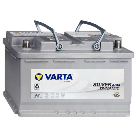 VARTA E39 A7 Silver Dynamic AGM 70Ah 12V Ersetzt StartStop Plus 60 65