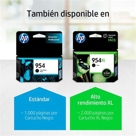 Cartucho De Tinta Hp 954xl Negra Original L0s71al Cartuchos Detinta