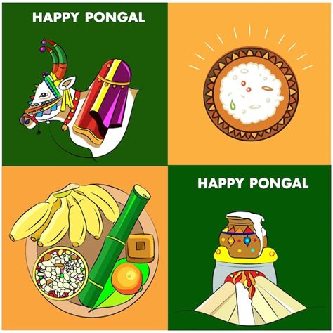 Premium Vector Indian Festivals Makar Sankranti Lohri Pongal And