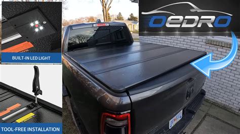 Oedro Quad Fold Truck Bed Tonneau Cover Youtube