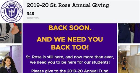 2019-20 St. Rose Annual Giving – Supporters | St. Rose High School