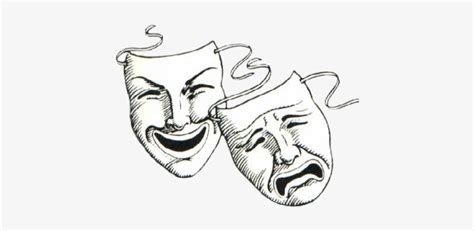 The Story Behind The Comedy And Tragedy Masks - Drama Faces Transparent ...