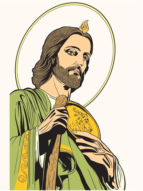 Saint Jude Thaddeus apostle of Jesus Illustration Catholic 14763972 ...