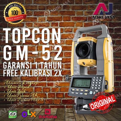 Topcon GM52 Laser Total Station GARANSI 5 TAHUN