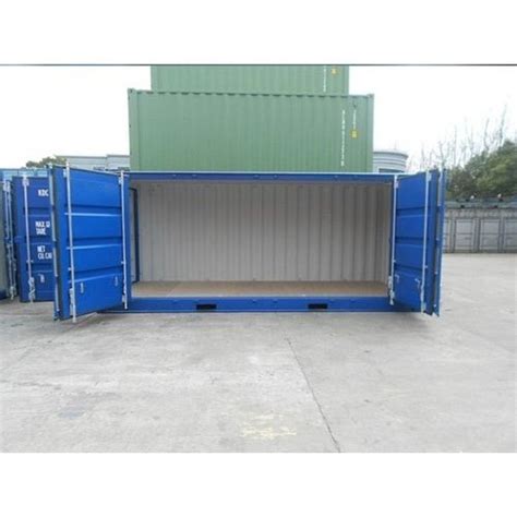 Galvanized Steel Feet Side Door Open Shipping Container Capacity