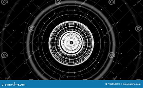 C Rculos Blancos Esf Ricos Sobre Un Fondo Negro Patrones Futuristas