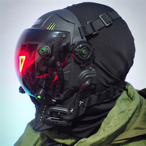 Cyberpunk Helmet Concept Art Cyber Techwear®