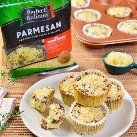 Resipi Muffin Telur Sayur Parmesan Yang Sihat Mengenyangkan