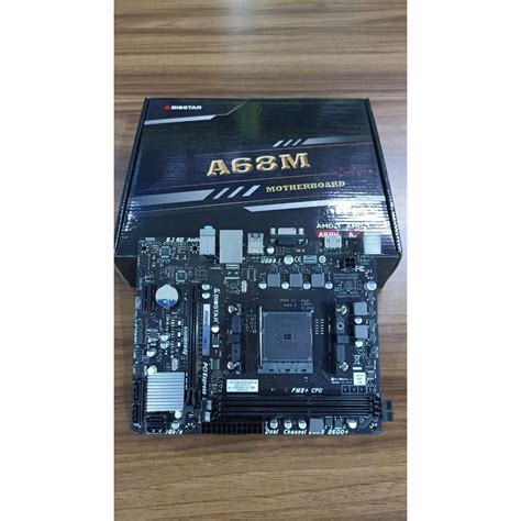 Jual MOBO MOTHERBOARD BIOSTAR A68MHE SOCKET FM2 DDR3 SUPPORT AMD A