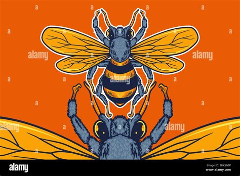 Bee Mascot Vector Illustration Cartoon Style Stock Vector Image And Art