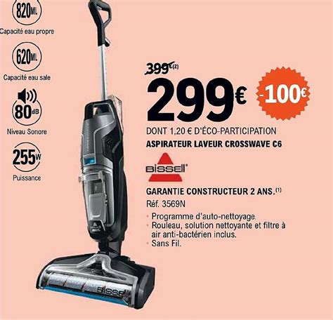 Promo Aspirateur Laveur Crosswave C Bissell Chez E Leclerc Icatalogue Fr