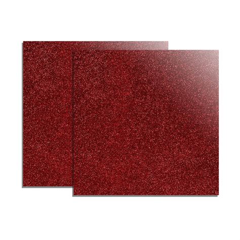 XTool 3 Mm Red Glitter Acrylic Sheets 2 Pack 3D Prima Top 3D