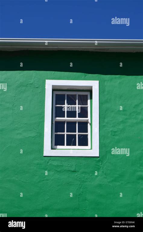 Brightly Coloured Houses In Bo Kaap Muslim Community In Cape Town