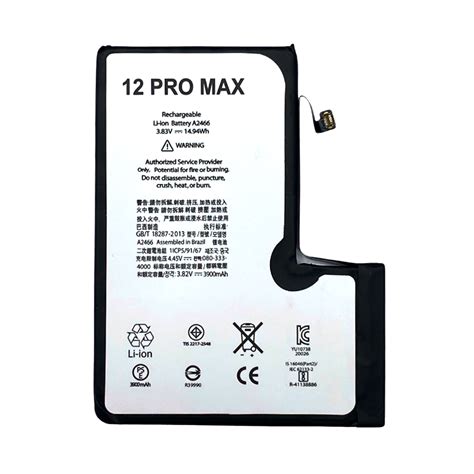 Bateria Iphone 12 Pro Max Golden Tech Extremus Golden Time