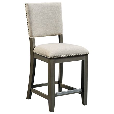 Standard Furniture Omaha Grey 16697 Counter Height Bar Stool With