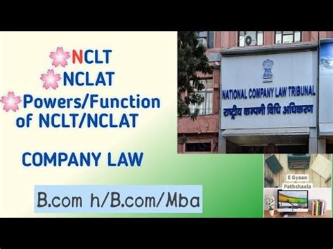 Nclt Nclat National Company Law Tribunal National Company Law