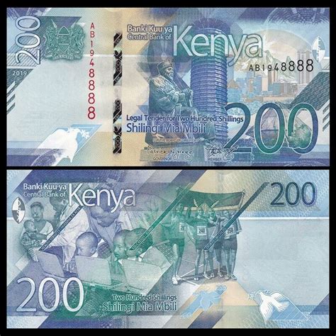 Kenya Shillings P Unc Ebay