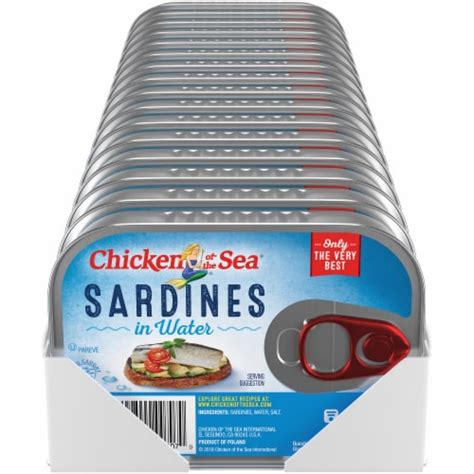 Chicken of the Sea® Sardines in Water (18 Pack), 18 ct / 3.75 oz ...