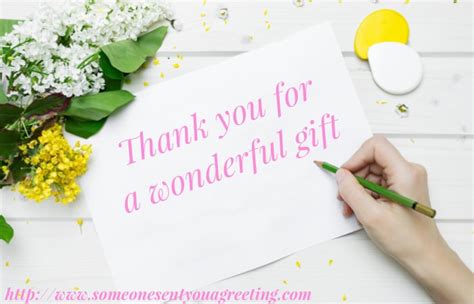 Thank You Messages for Gifts You Received - Someone Sent You A Greeting