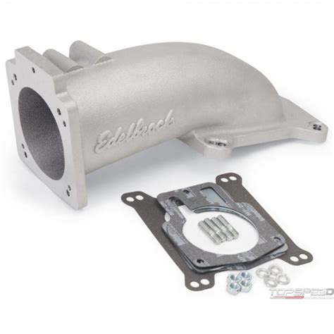 Efi Intake Elbow Ultra Low Profile Universal 90mm Tb To 4150 Flange 3847 By Edelbrock Fuel