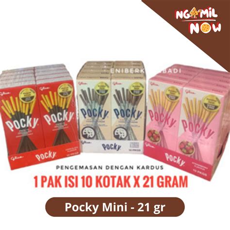 Jual POCKY MINI 1 BOX 10 PCS X 21 GR GLICO POCKY MINI 1 PACK 1 DUS